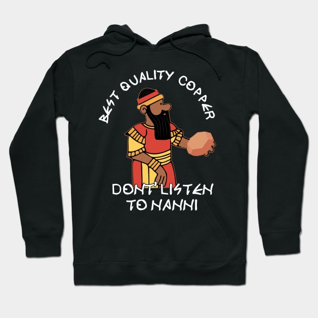 EA Nasir Nanni Complaint Tablet Copper Merchant Design Hoodie by alltheprints